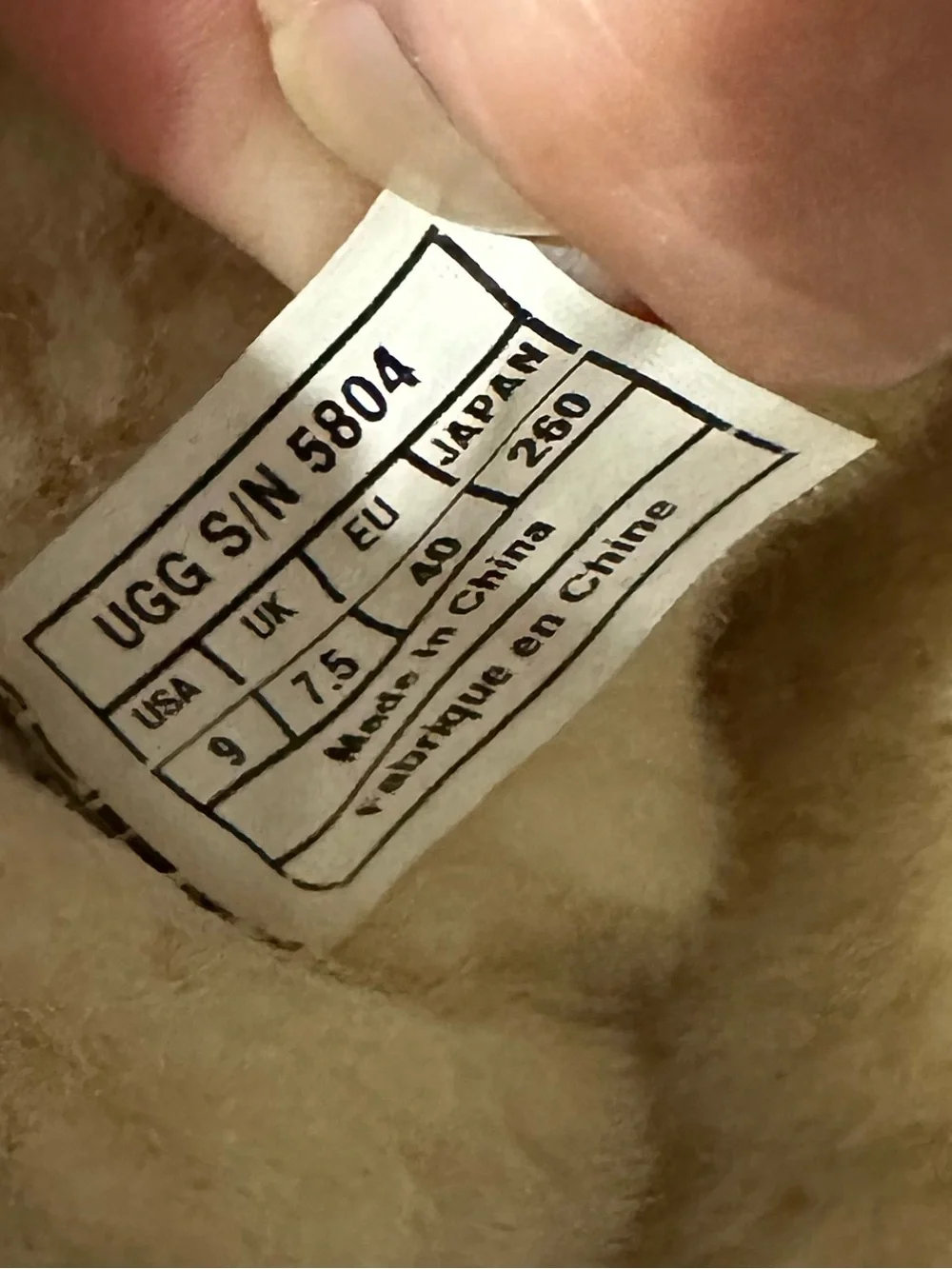 UGG Tall Bomber - Finish Intentional Distressed Design Women’s Size 9